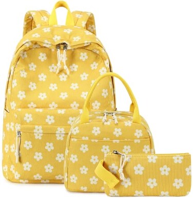 Bluboon School Backpack Teens Girls Boys Kids School Book Bags with Lunch Box Pencil Bag