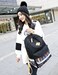 mygreen Kawaii Girls Backpack for School Lightweight Canvas Backpack for Teens Ages 812 Fits 15 Inch Laptop Cute Boho Floral Design Durable Comfortable Black