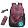 JiaYou Teenage Boy Girl Unisex Multifunctional School Bag Backpack with Florescent Mark20L USB ColorV 2 Sets