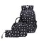 goldwheat 3Pcs Dog Paw Printed Backpack Set With LunchBag For Girls Elementary Students Bookbag Schoolbag
