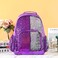 Fermido Sequin School Backpack for Girls Kids Cute Elementary Book Bag Teen Glitter Flip Sparkly Holographic Purple Back Pack