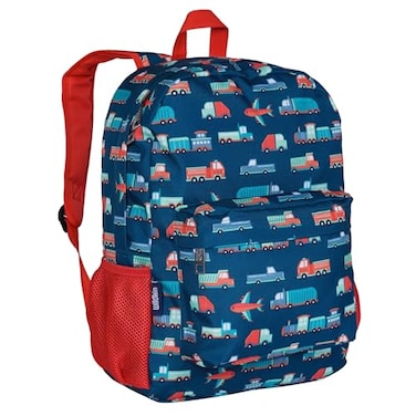 Wildkin Kids 16 Inch Elementary School Backpack for Boys Durable Padded Bag with Adjustable Straps for School Travel Everyday Use Multiple Pockets Ages 613 Transportation
