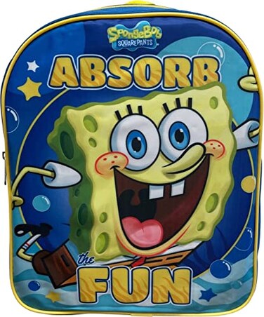 Ruz Sponge Bob Toddle Boy 12 Inch Mini Backpack BlueYellow