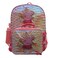 Peppa Pig Girls 4 Piece Backpack Set for Preschool Kindergarten Flip Sequin 16 School Bag with Front Zip Pocket Pink