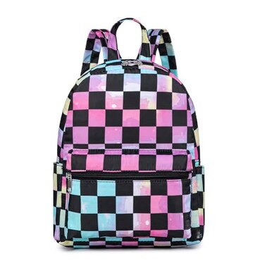 YiXiamo Cute 13 inch mini pack bag backpack for grils children and adult lattice