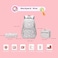 ZHANAO Daisy Backpack for GirlsBookbag with Lunch Box Kids School Bag Set 3pcs Flower Backpack Set School Daypack
