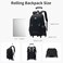 Sopnorm Rolling Backpack for Boys Elementary School Bag with Wheels Travel Trolley Bag 2 wheels and 6 wheels