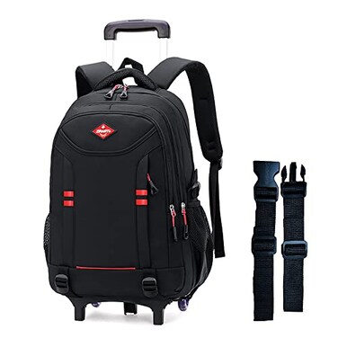 Sopnorm Rolling Backpack for Boys Elementary School Bag with Wheels Travel Trolley Bag 2 wheels and 6 wheels