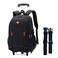 Sopnorm Rolling Backpack for Boys Elementary School Bag with Wheels Travel Trolley Bag 2 wheels and 6 wheels