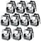 BORMELUN Clear Backpack for School Kids Students Bookbags Transparent see through Concert Stadium Approved 17inches 10 Black2