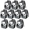 BORMELUN Clear Backpack for School Kids Students Bookbags Transparent see through Concert Stadium Approved 17inches 10 Black2