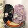 Eagerrich Cute Backpack with Cute Pin Accessories Plush Pendant for School Bag Student Girl Backpack SuperCapacity Waterproof Travel BackpackPurse2