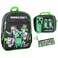 Bioworld Minecraft Backpack Set with Detachable Lunch Box 16 4 Piece Set