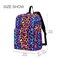 senya Backpack Travel Rucksack Leopard Print Cheetah Neon Gradient Lightweight School Bag for Students Teens Girls Boys