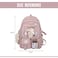 Freie Liebe Kawaii School Backpack for Girls Cute Aesthetic Backpack School Bookbag with Pin and Accessories