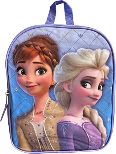 Fast Forward Disney Frozen Preschool Backpack for Kids Toddlers Disney School Supplies with Elsa Anna 11 Mini Backpack