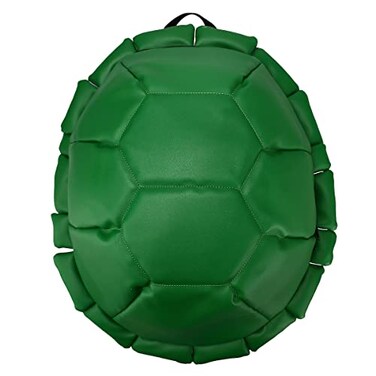 Bioworld Teenage Mutant Ninja Turtles Shell Backpack With Character Masks OSFA Green