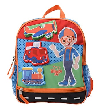 Blippi Vehicle Fun Interactive Mini Backpack For Kids Boys Girls Pre School School Bag With Padded Back And Adjustable StrapsVersatile 12