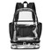 mygreen Clear Backpack with Bottom Compartment for Lunch Box or Shoes 2in1 Design for School Sports Work Stadium Security Travel College Black