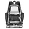 mygreen Clear Backpack with Bottom Compartment for Lunch Box or Shoes 2in1 Design for School Sports Work Stadium Security Travel College Black