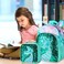 gxtvo 3PCS Mermaid Backpack for Girls 16 Sequin Preschool Elementary Bookbag and Lunch Box