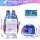 Meetbelify Kids Backpack for Gilrs School Mermaid Backpacks with Lunch Box for Elementary Kindergarten Cute 4 in 1 Bookbag for Girls
