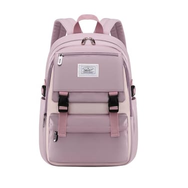 LANSHIYA Kids Backpack Solid Color Girls Elementary Middle School Casual Daypack Lightweight Bookbag for Teens Travel Bag