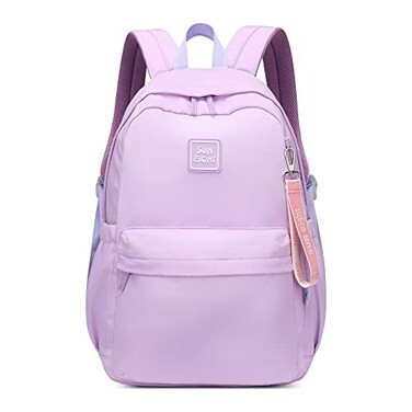 Reqinqin SUNEIGHT 30L Waterproof School Backpack for Girls 618 Years Large Capacity Lightweight Bookbag for Elementary to High School Durable Travel Backpack with Adjustable StrapsPurple
