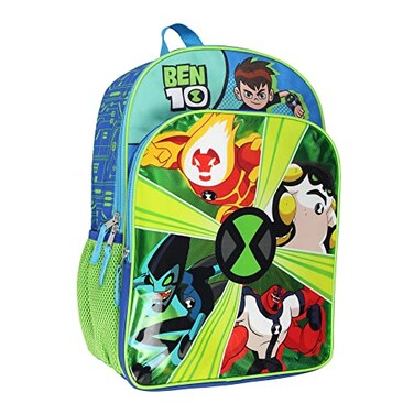 Bioworld Ben 10 Backpack Omnitrix Omniverse 16 Alien Force Kids School Travel Backpack