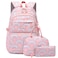 Mfikaryi Kids Girls Backpack with Lunch Box Cute Girls Bookbag for School Backpack Lunch Box Combo