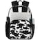 Pardick Clear Backpack Cow Print Clear Bag Heavy Duty PVC Large Bookbags Transparent Backpack Bags For School Work Security Backpack For WomenMenGirlsBoys