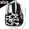 Pardick Clear Backpack Cow Print Clear Bag Heavy Duty PVC Large Bookbags Transparent Backpack Bags For School Work Security Backpack For WomenMenGirlsBoys