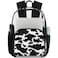 Pardick Clear Backpack Cow Print Clear Bag Heavy Duty PVC Large Bookbags Transparent Backpack Bags For School Work Security Backpack For WomenMenGirlsBoys