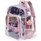 Jusdot Clear Backpack Transparent Backpack Heavy Duty PVC See Through Backpacks Clear Bag for School Workplace Rose Gold