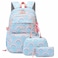 Mfikaryi Kids Girls Backpack with Lunch Box Cute Girls Bookbag for School Backpack Lunch Box Combo