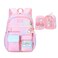 ETAISHOW Gradient Rainbow Kids Backpack for Girls Elementary School HeartPrint Kids Bookbag School Bag with Compartments