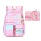ETAISHOW Gradient Rainbow Kids Backpack for Girls Elementary School HeartPrint Kids Bookbag School Bag with Compartments