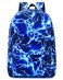 AM SeaBlue Backpack for Boy Middle School Lightning Bookbag Durable Student Teenager Sturdy Lightweight Waterproof 1Blue