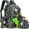Meetbelify Boys Dinosaur Backpack for Elementary Kindergarten School Bag with Lunch Box Set Kids Backpack Set for Boys Age 68