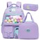 ZBAOGTW Cute Backpack for Girls Aesthetic Clear School Backpack with Lunch Box Casual Backpack for Elementary School Teens Back to School Supplies