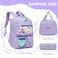 ZBAOGTW Cute Backpack for Girls Aesthetic Clear School Backpack with Lunch Box Casual Backpack for Elementary School Teens Back to School Supplies