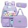 ZBAOGTW Cute Backpack for Girls Aesthetic Clear School Backpack with Lunch Box Casual Backpack for Elementary School Teens Back to School Supplies