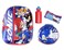 AI ACCESSORY INNOVATIONS Sonic The Hedgehog Backpack 16 Fast Molded Lunch Box Cinch Bag 5PC Set