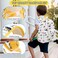 AUIVTY Excavator Backpak for Boys Preschool Backpack Lunch Box Set Toddler Boy Tractor Bookbag Small Chest Strap Children Preschool Kindergarten Backpack White Excavator
