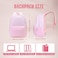 UREYMX Checkered Backpack Kids School Backpack Large Capacity Waterproof Lightweight Pink