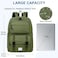 VASCHY Backpack for Men Unisex Large Fashion Schoolbag Book bag Rucksack for High SchoolCollegeWorkTravelCommuter Green