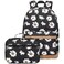 Joyfulife Daisy Printed Girls Backpack with Lunch Box Kids Backpack for School Lightweight Water Resistant Bookbags Set