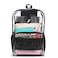 J World New York J World HeavyDuty Clear Backpack for Men Women Kids Large Transparent See Through TPU Laptop Bookbag for School Clear
