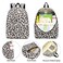 Yusudan Leopard Girls School Backpack Set Kids Teens School Bag Bookbag with Lunch Bag Pencil Bag