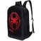 Marvel Comics Spiderman Backpack Into The SpiderVerse Black Knapsack 16 inch Mesh Padded Bag Spider Logo